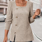 Muriel - Ribbed Knitted Top