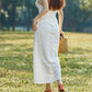 Antonia - White midi dress with crochet lace