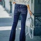 Aisha - High waist denim flared jeans