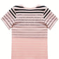 Striped Women's T-Shirt with Round Neck & Gradient – Melia
