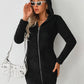 Iris - Winter dress with hood and zipper