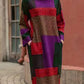 Pearl - Wide, mid-length dress with a vintage look