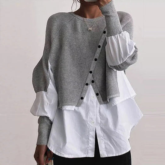 Ellie - Elegant sweater with shirt