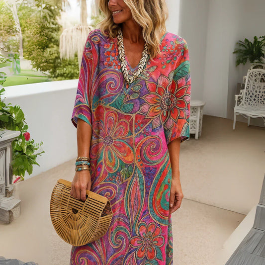Akam – Women's dress with floral print