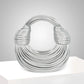 Woven Women's Handbag with Knot Detail