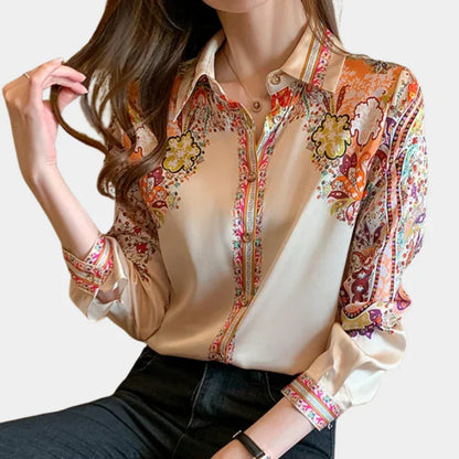 Sofia | Women's elegant long sleeve - blouse