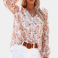 Nirmani | V-Neck Chiffon Blouse With Lantern Sleeves - Stylish & Lightweight
