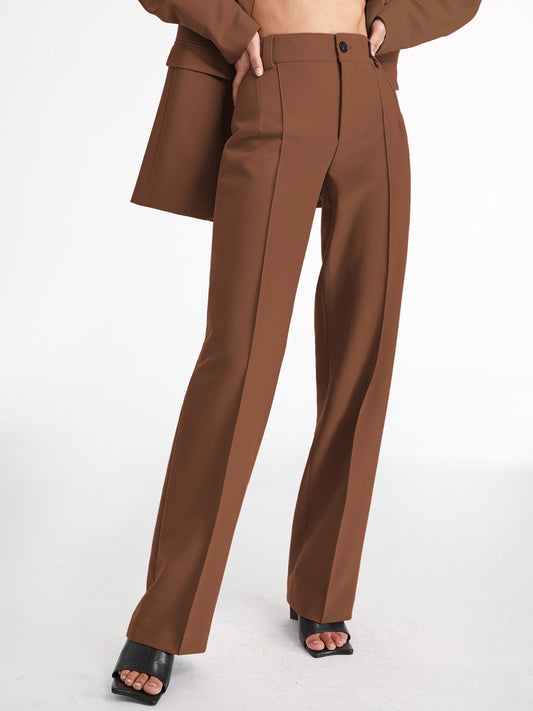 Greta - High waist pleated trousers