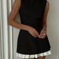 Dolly - Elegant short dress with pleats