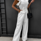 Veronica - Jumpsuit with Ruffle Belt