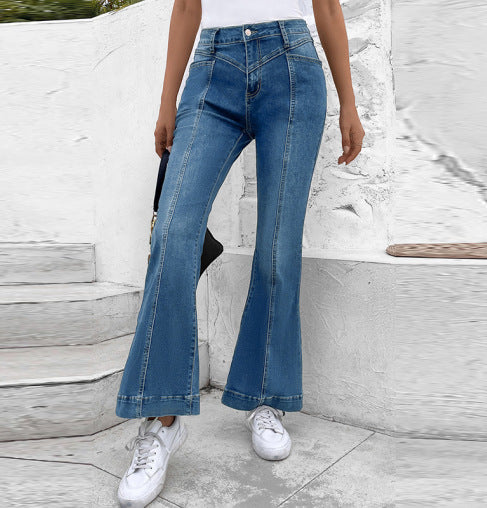 Athena - Stylish denim flared jeans