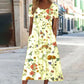 Heirich - Summer dress with bohemian floral pattern