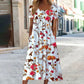 Heirich - Summer dress with bohemian floral pattern