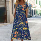 Heirich - Summer dress with bohemian floral pattern