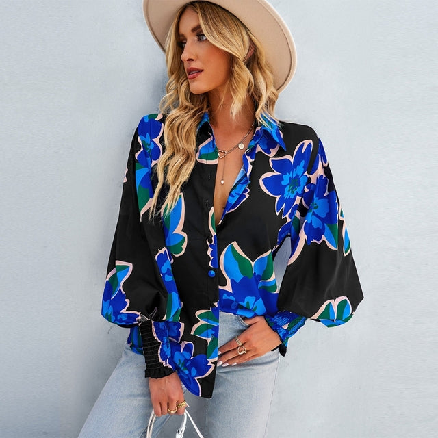 Annabelle | Casual Printed Loose Blouse - Stylish Women's Top