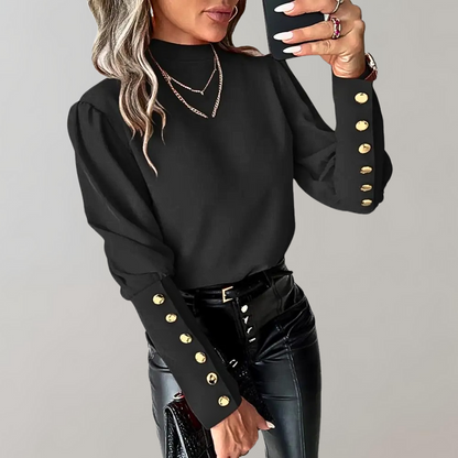 Beatrice | Women's button shirt - long sleeve blouse