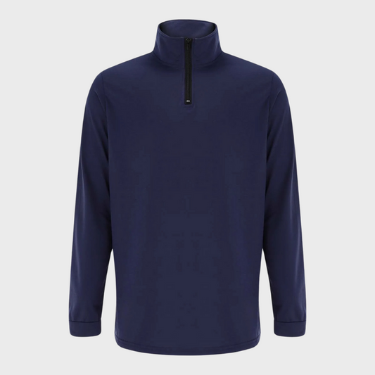 Warm men's sweater with zipper