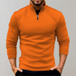 Warm men's sweater with zipper