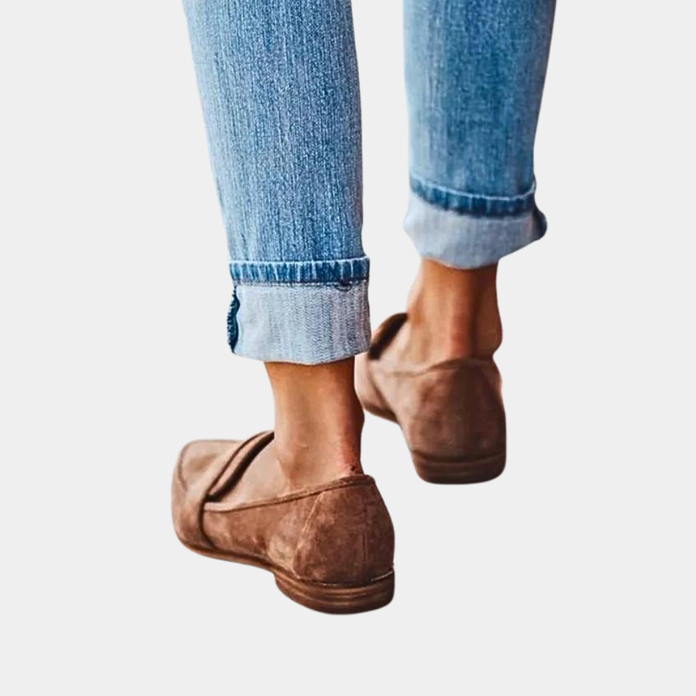 Women's Suede-Look Slip-On Loafers Effortless Elegance for Everyday Comfort