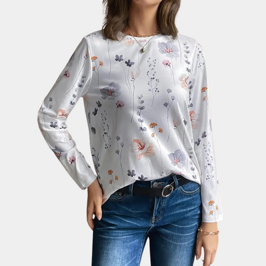 Bojana | Floral Print Blouse - Casual Women's Style