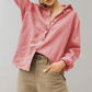 Vintage Linen Blouse for Women