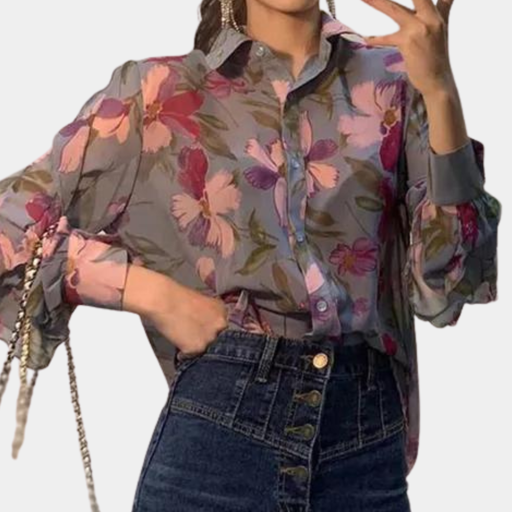 Ginevra | Women's floral - thin blouse