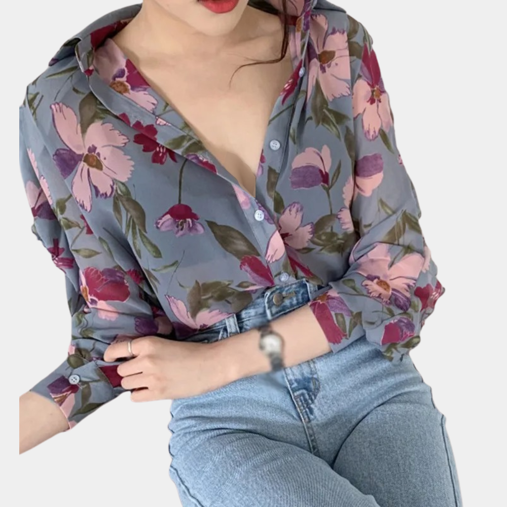 Ginevra | Women's floral - thin blouse