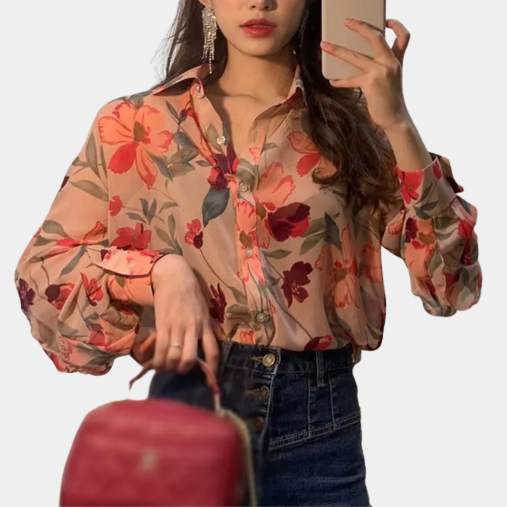 Ginevra | Women's floral - thin blouse