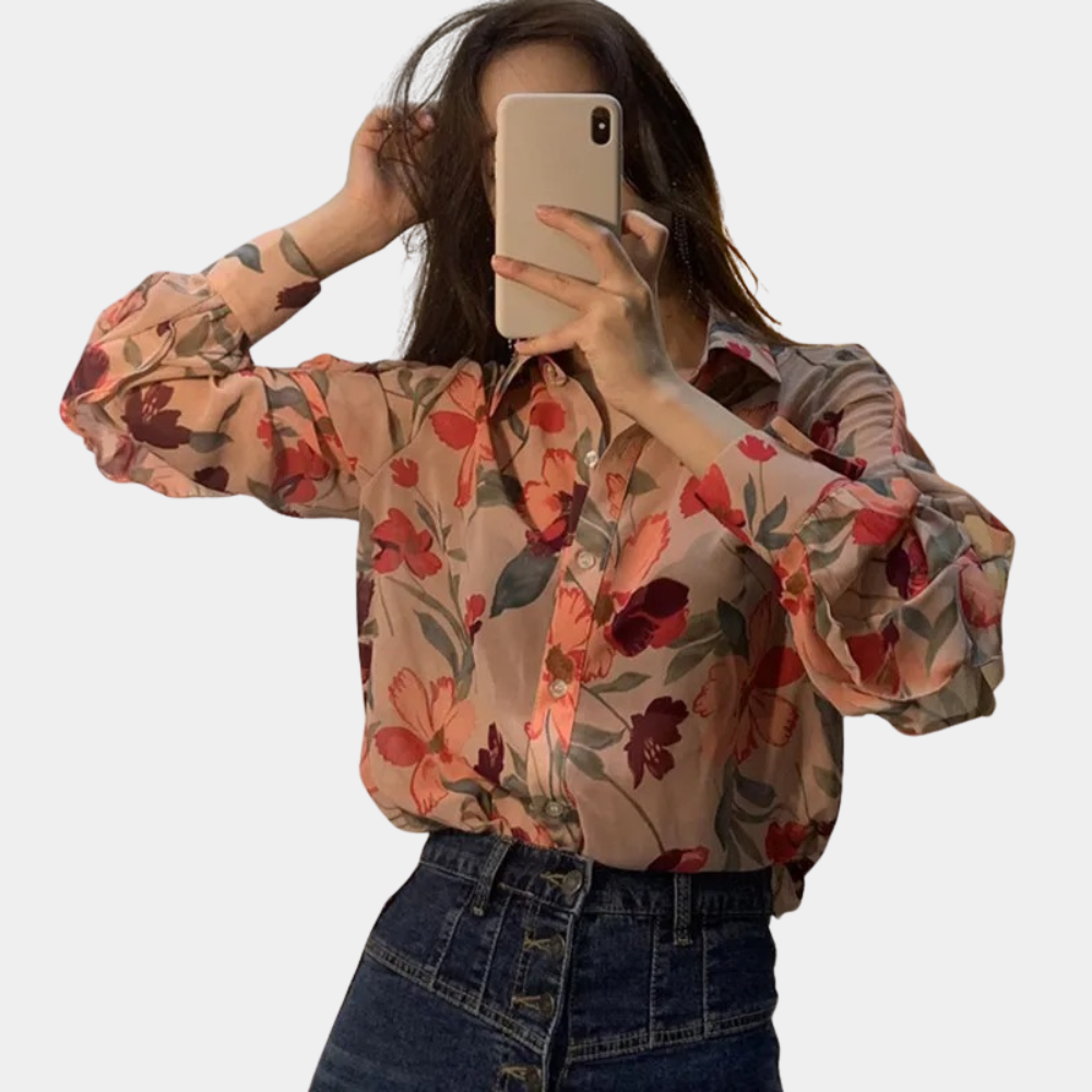 Ginevra | Women's floral - thin blouse