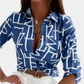 Ilaria | Women's floral print - long sleeve blouse