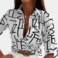 Ilaria | Women's floral print - long sleeve blouse