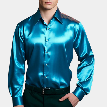 Della - satin business shirt for men