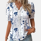 Clara | Women's lace trim - V-neck blouse