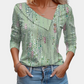 Gaia | Women's floral print - long sleeve blouse