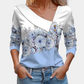 Gaia | Women's floral print - long sleeve blouse