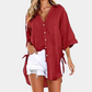 Keyea | Lace V-Neck Women's Blouse - Elegant & Stylish Top