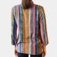 Sara | - Women's colorful striped plaid blouse