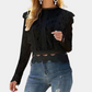 Emilia | Women's elegant lace - long sleeve blouse