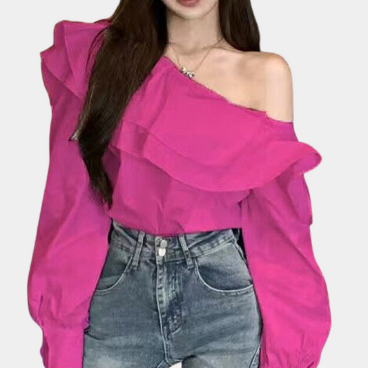 Savini | Off-Shoulder Blouse for Women - Sophisticated & Chic