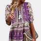 Lia | Women's ethnic floral - patchwork blouse