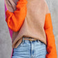 Jenny - Beautiful color block sweater