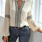 Francesca | Women's kanten lace - stylish blouse