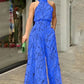 Beatrice - Elegant Printed Halter Neck Jumpsuit