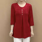 Riley - Fashionable, loose-fitting women's blouse with 3/4 sleeves