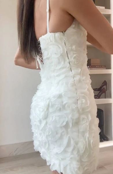 Florinda - Mini dress with crossed straps on the back