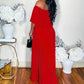 Crisanta - Sexy Off-the-Shoulder Pleated Dress