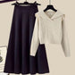 Ethel - Two-piece set consisting of knitted sweater and half skirt
