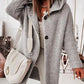 Amelia - Knitted Hooded Cardigan with Buttons
