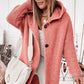 Amelia - Knitted Hooded Cardigan with Buttons