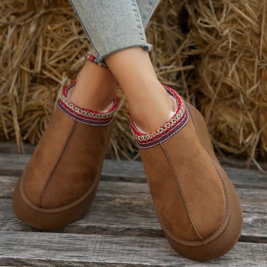 Viola - Flat shoes made of fur
